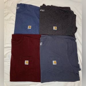 Carhartt Mens XL loose fit pocket tee BUNDLE